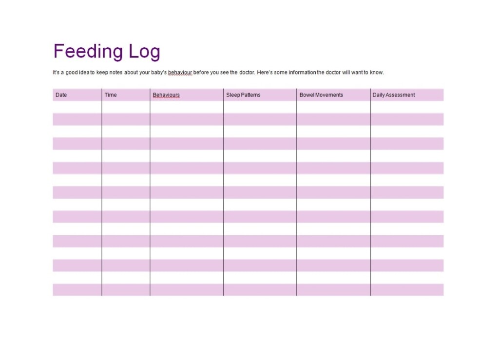 50 Printable Baby Feeding Charts Newborn Feeding Schedule 