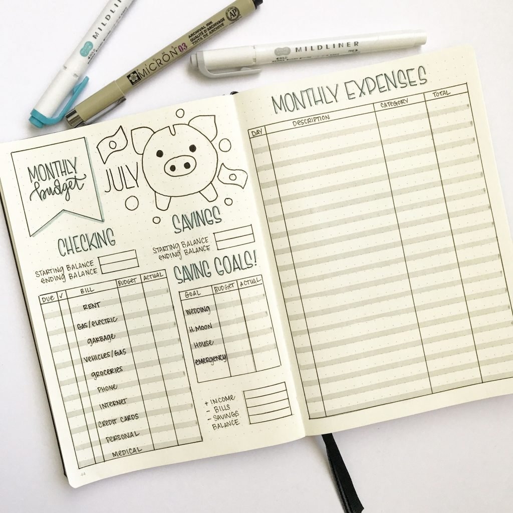 10 Brilliant Budget Trackers For Your Bullet Journal