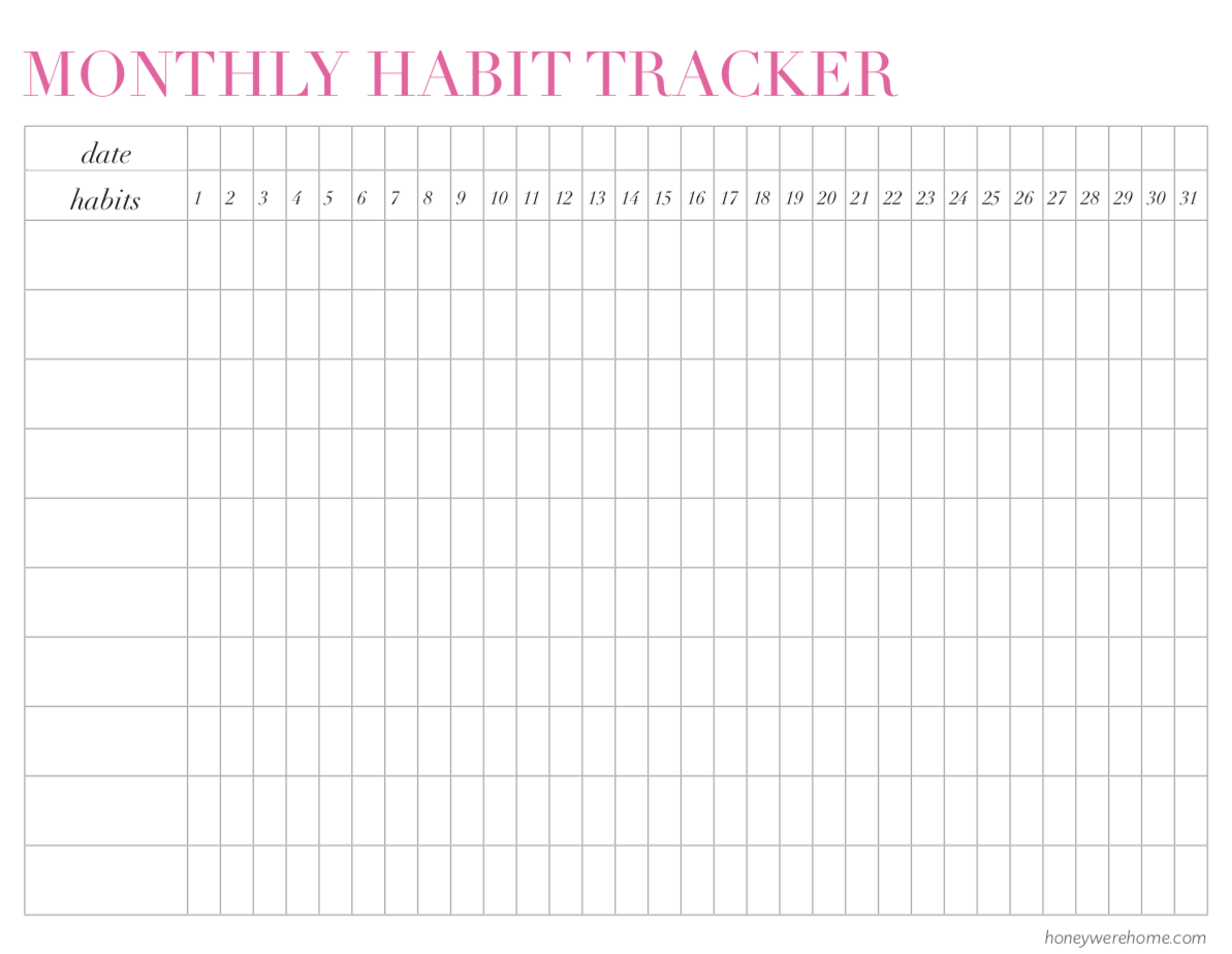 10 DAILY HABITS AND HOW TO TRACK THEM With FREE PRINTABLE Daily