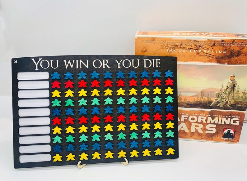 10x10 Game Tracker Board Game Tracker Game Challenge Board Etsy