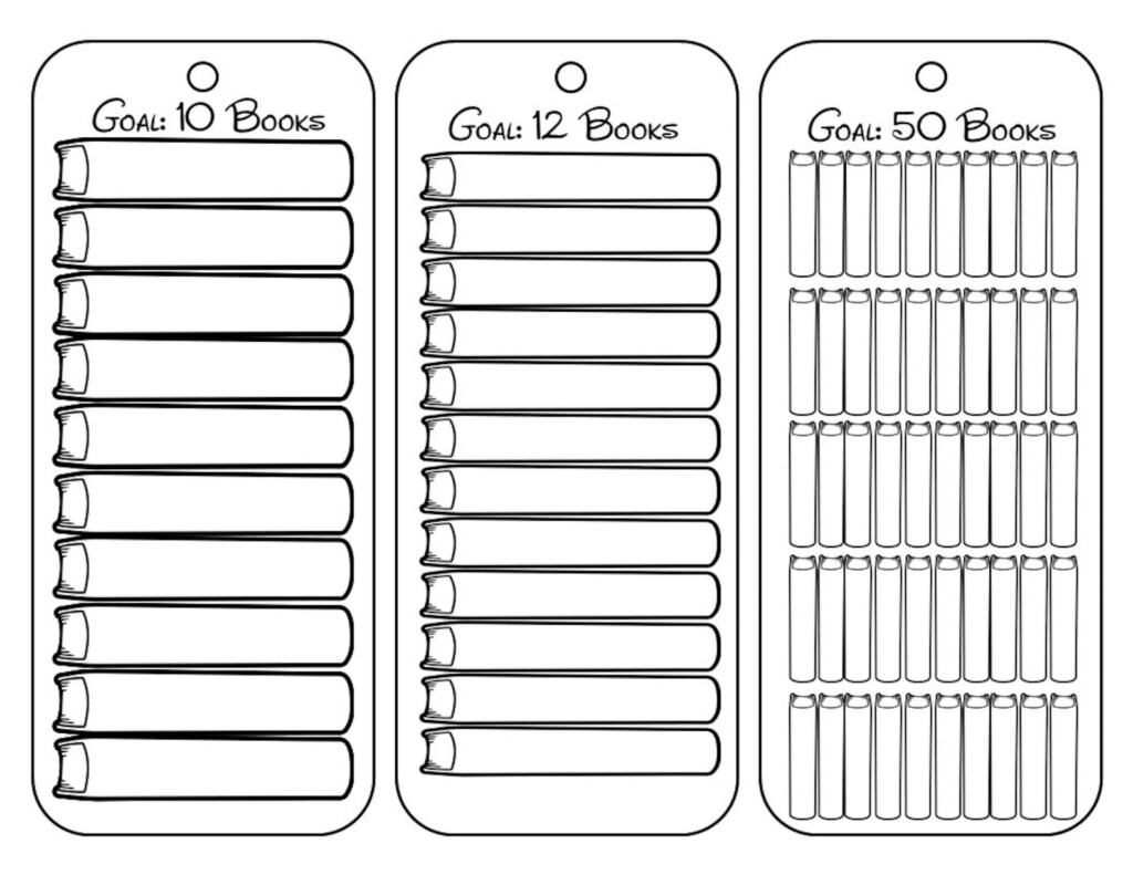 12 Printable Reading Tracker Bookmarks Reading Goal Tracker New 