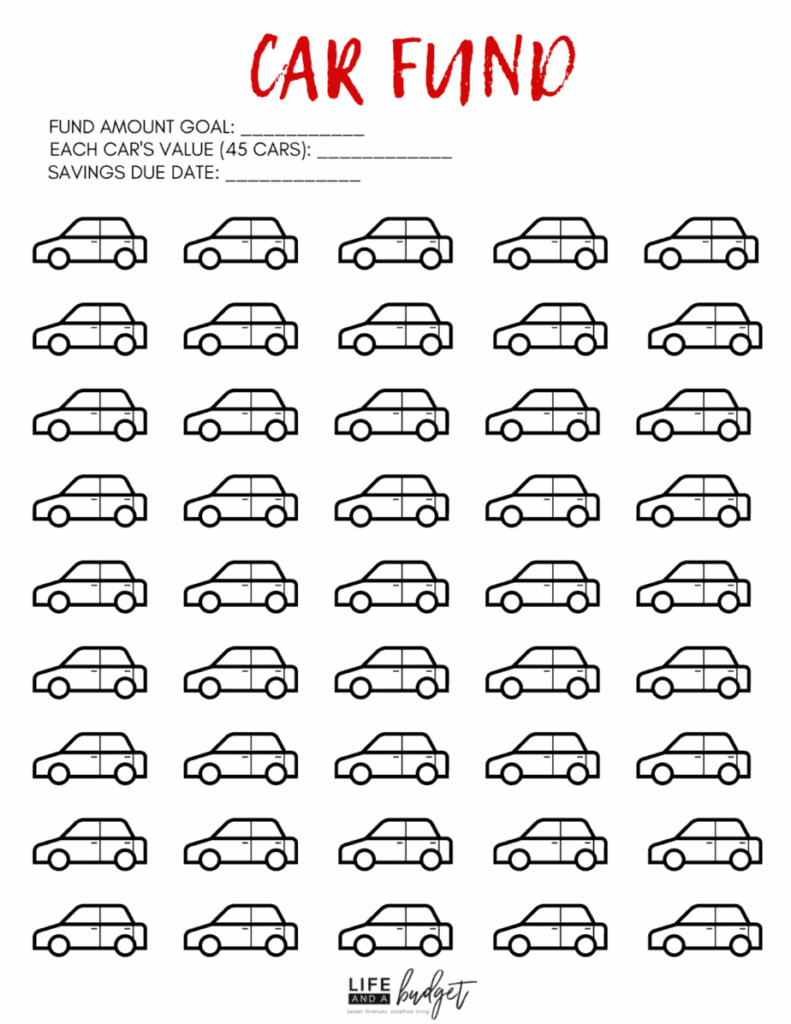 13 FREE Printable Savings Tracker Coloring Pages Life And A Budget