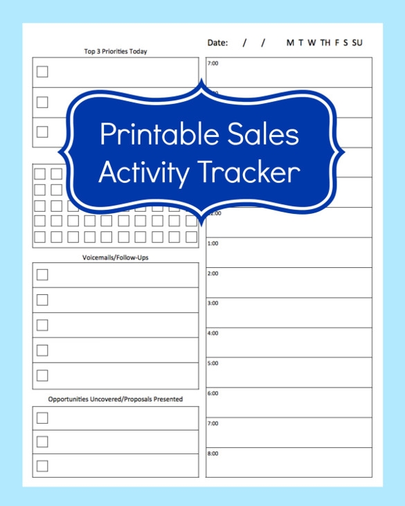 13 Sales Tracking Templates Free Word Excel PDF Documents Download 