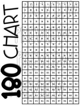 180 Chart 180 Day Countdown Days In School Tracker TPT