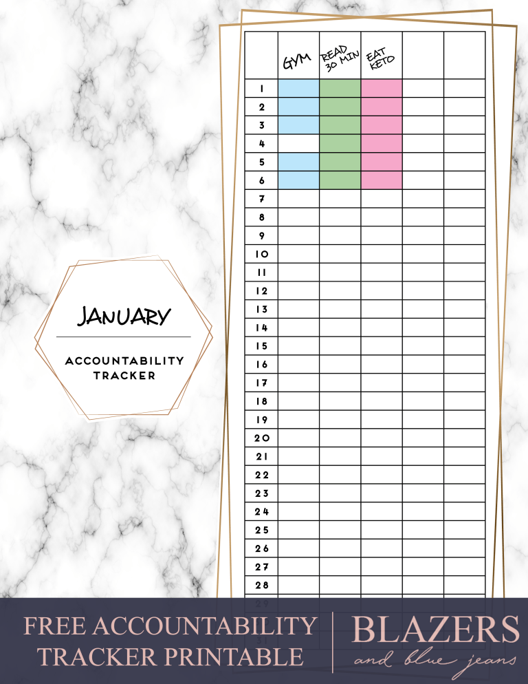 2 Free Accountability Tracker Printables On Blazersandbluejeans 