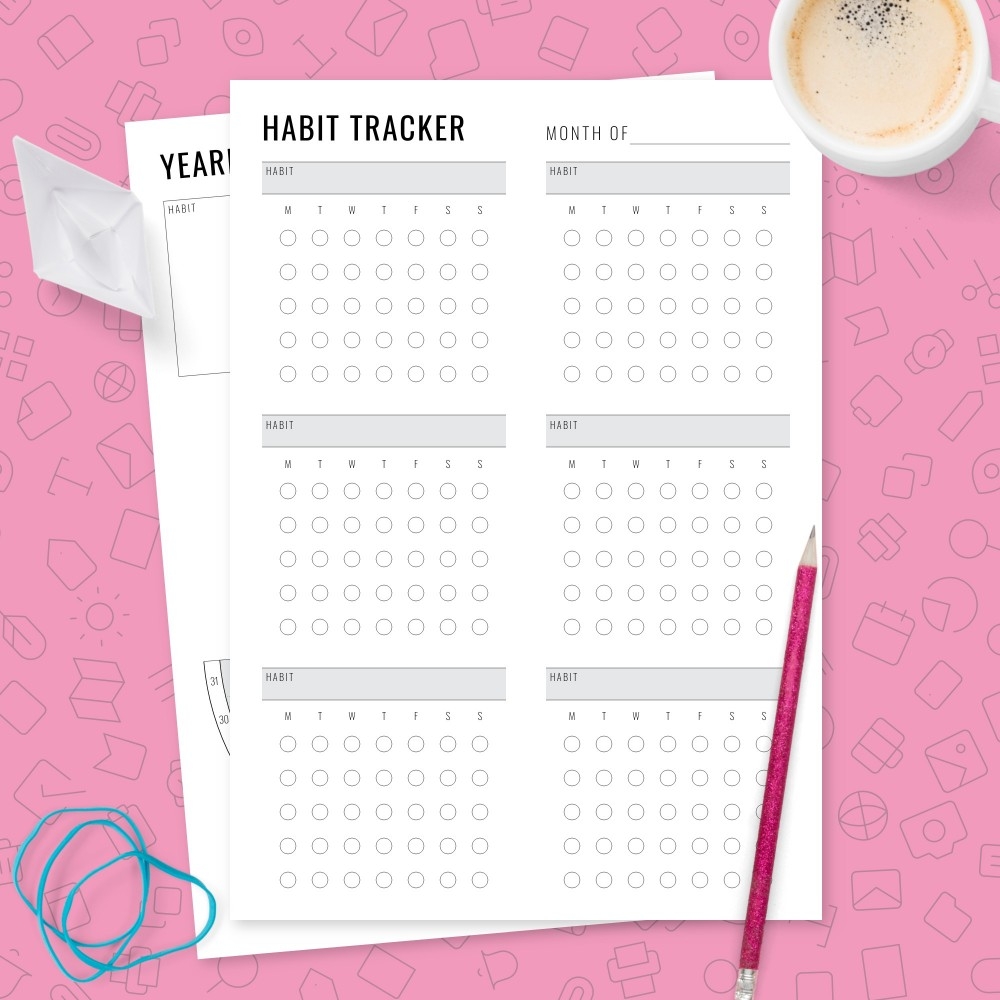 30 Days Habit Tracker Free Printable