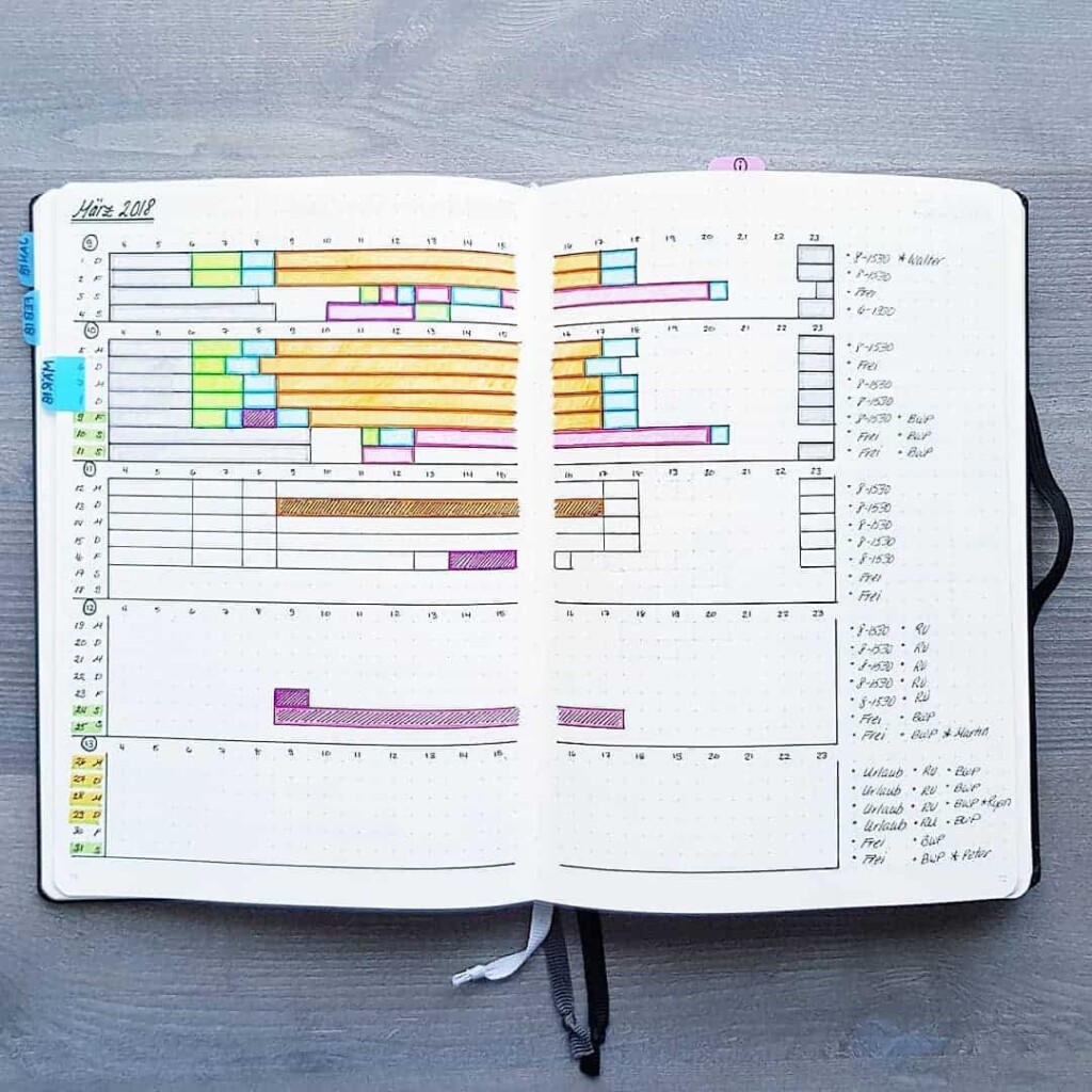 35 Time Tracking Bullet Journal Layouts And Improve Your Time Management 