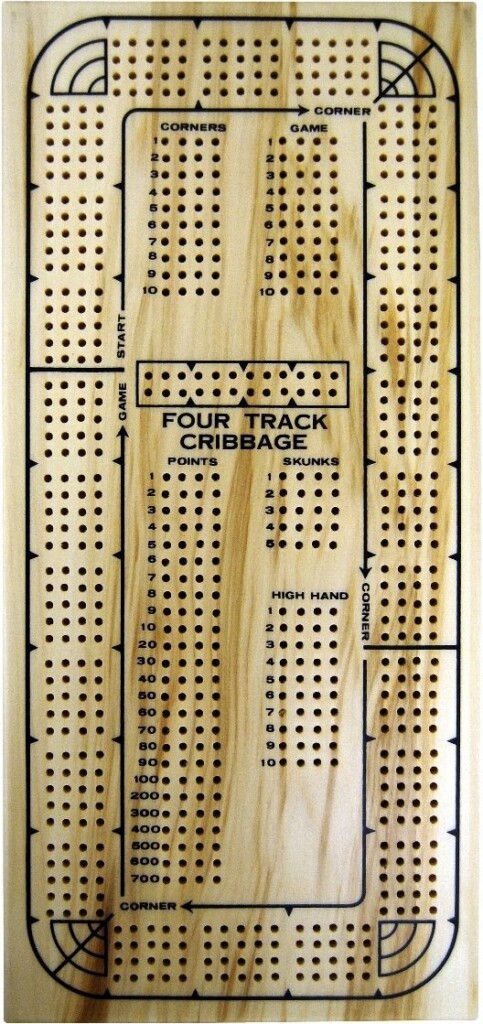 4 Track Cribbage Board Template Dev onallcylinders