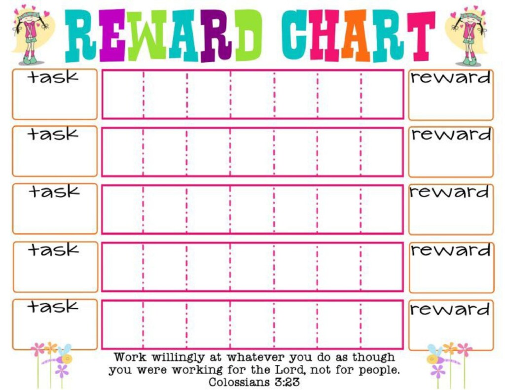 44 Printable Reward Charts For Kids PDF Excel Word 