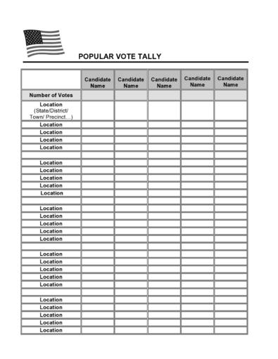 47 Free Voting Ballot Templates Word PDF TemplateLab