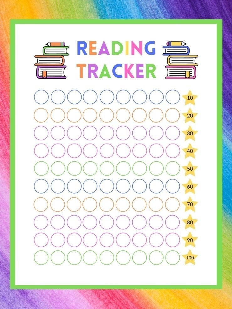 6 Book Tracker Printables For Kids With Options For 100 To 1 000 Books
