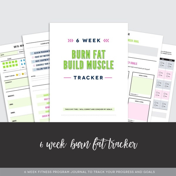 6 Week Transformation Tracker Etsy