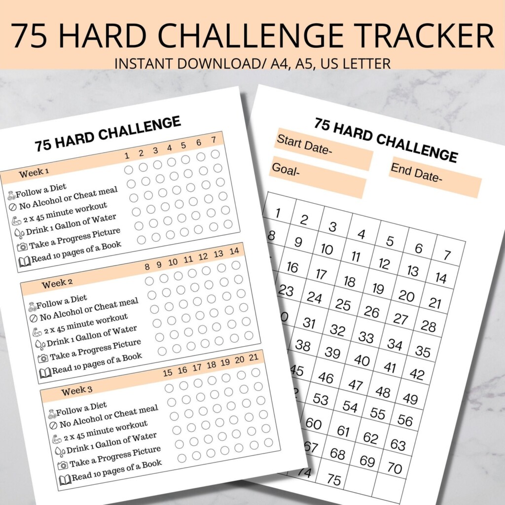 75 Hard Phase 1 Template