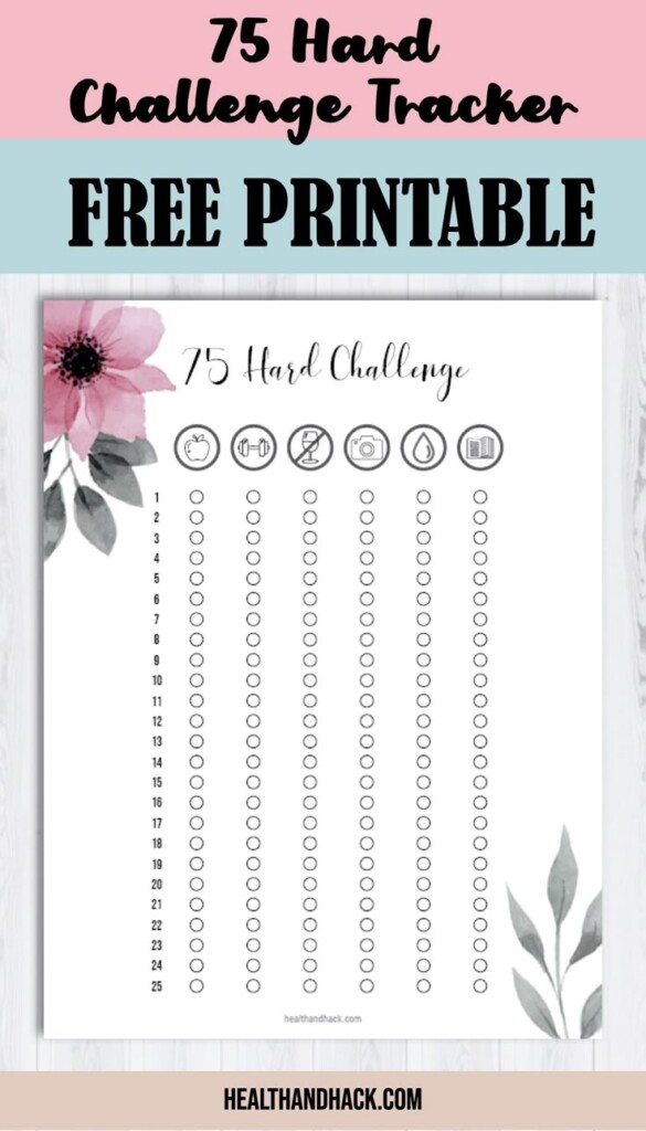 75 Hard Printable Pdf Free