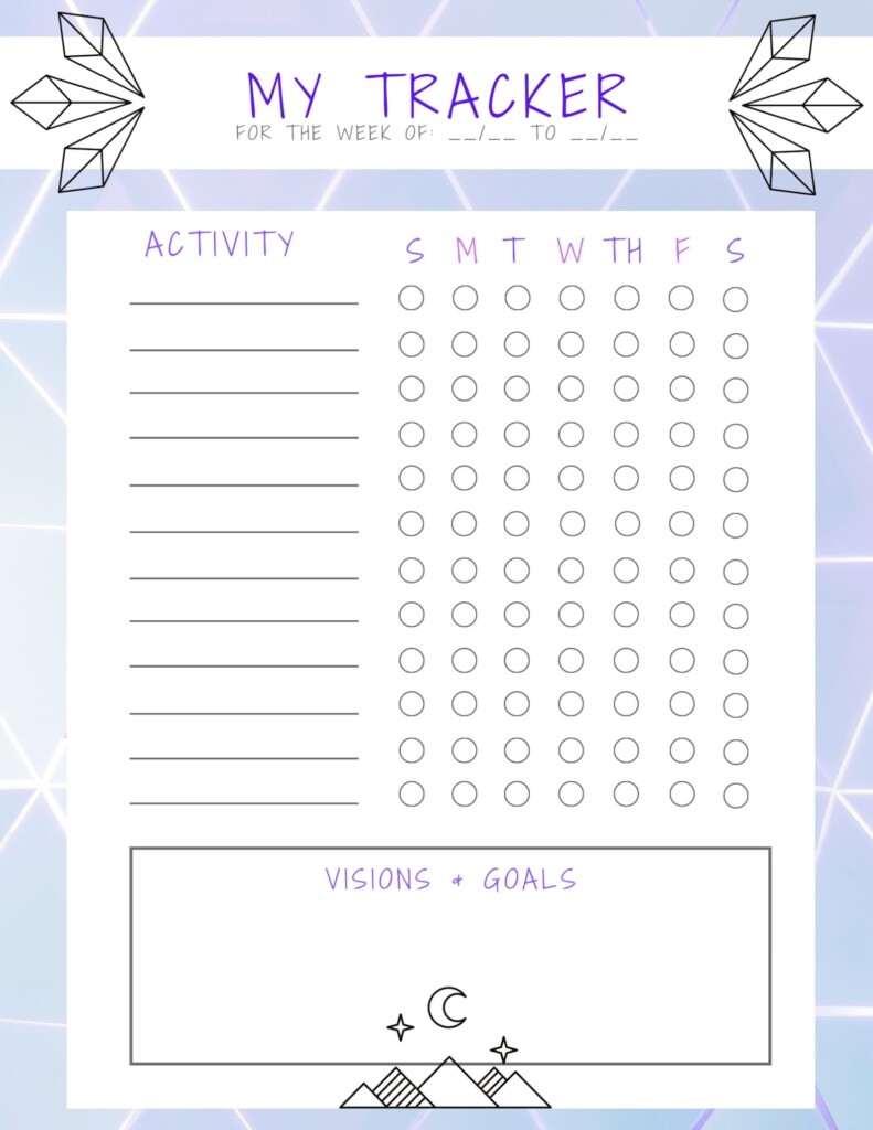 Activity Tracker Printable