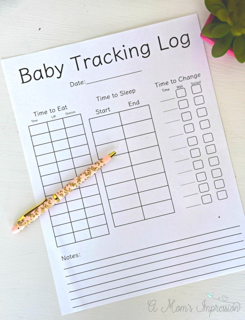Advice For New Moms Free Printable Baby Tracking Log A Mom 39 s 