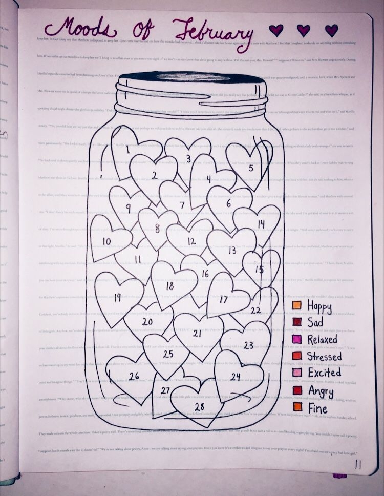 Aesthetic Cute Mood Tracker Printable