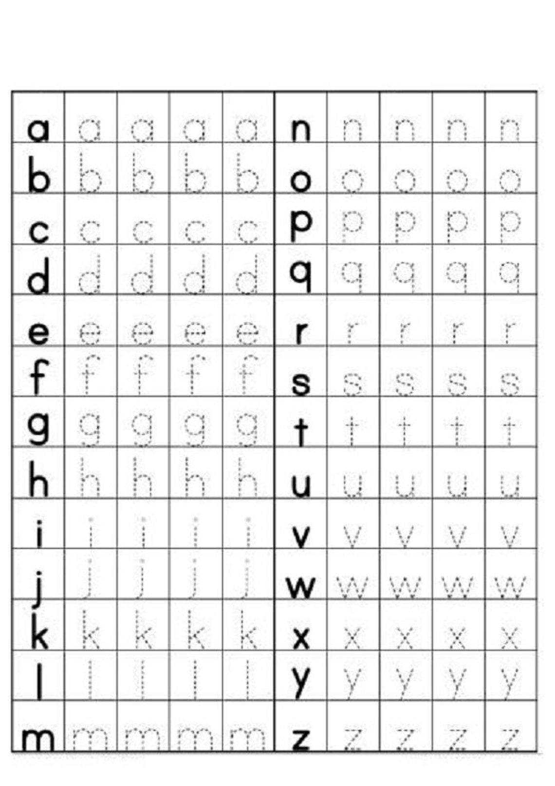 Alphabet Letter Tracking printable Home Study Worksheet Etsy Ireland