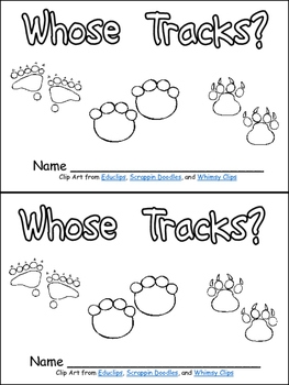 Animal Track Worksheet Kindergarten Printable Sheet