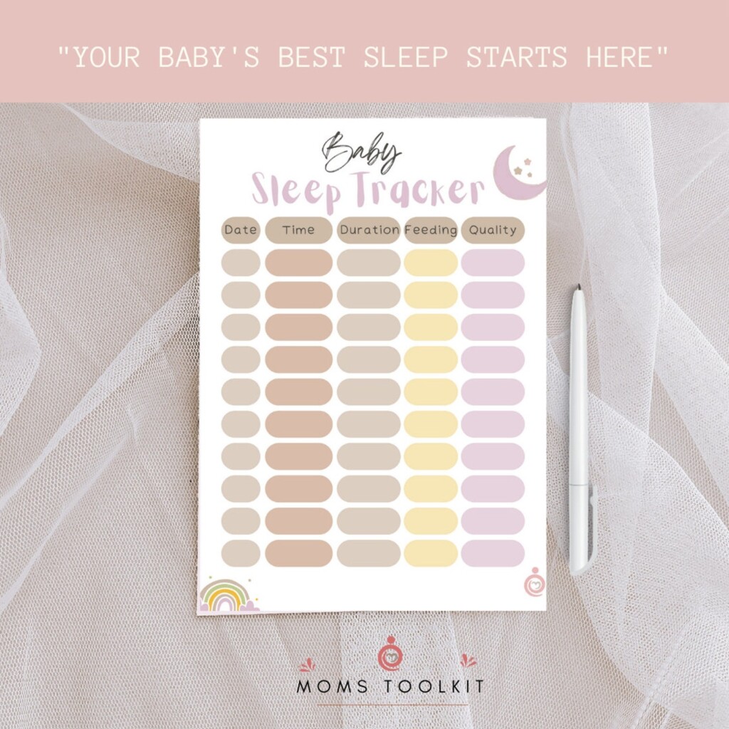 Baby Sleep Tracker Printable Baby Sleep Log Digital Baby Sleep 