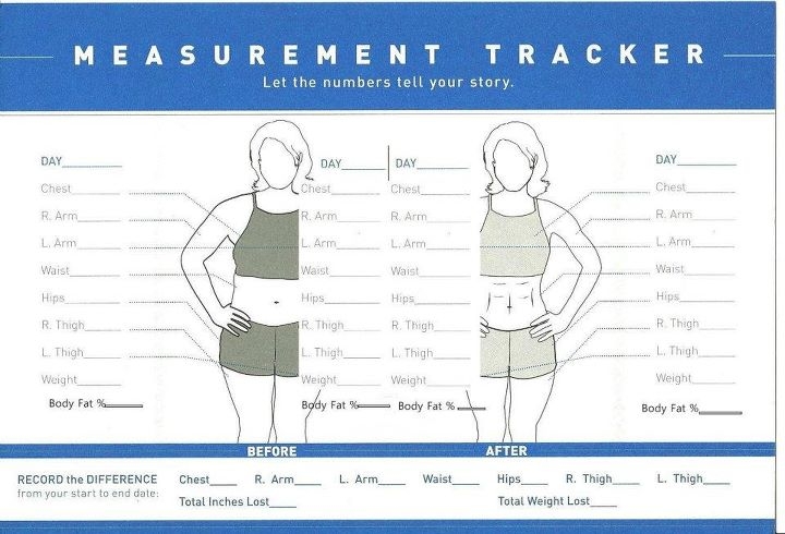Beachbody Measurement Tracker Printable Printable Templates
