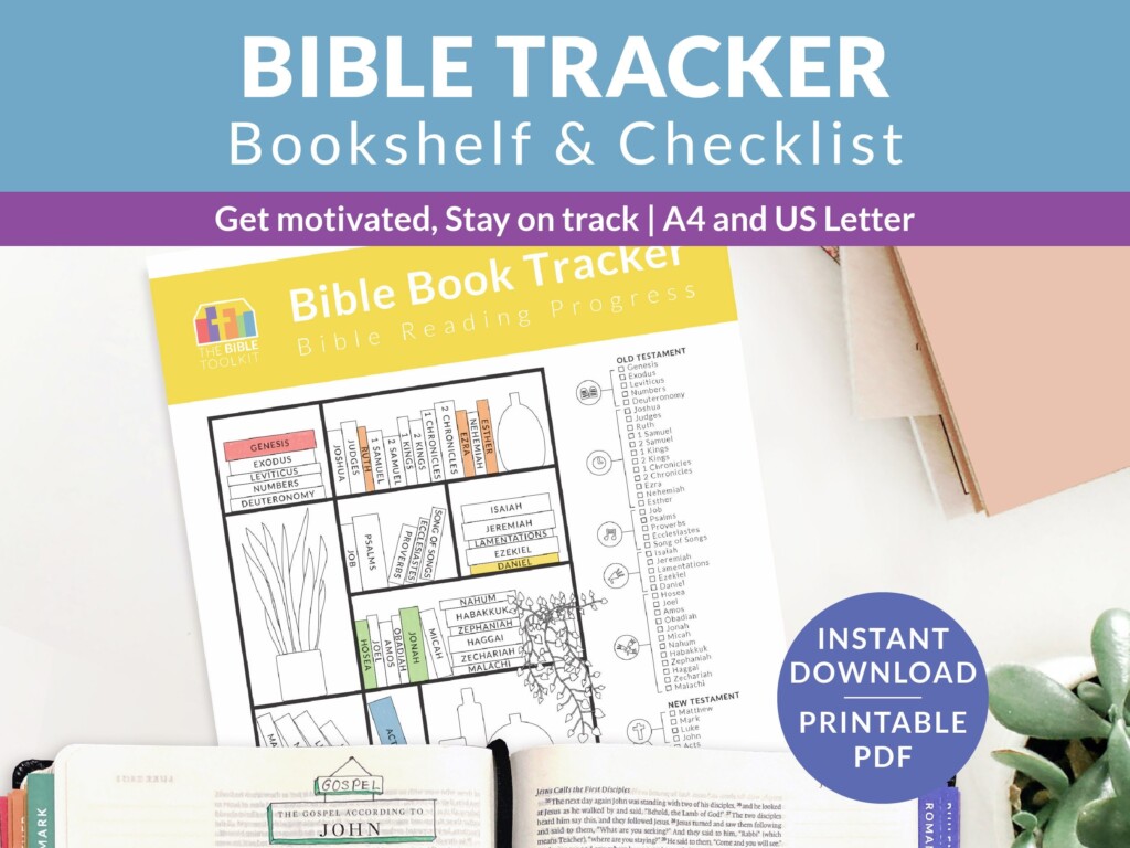 Bible Reading Tracker Printable Books Of The Bible Bookshelf Tracker 