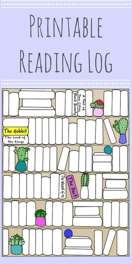 Book Tracker Template Free These Can Be Downloaded Printed Out And 