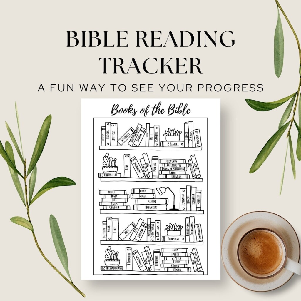 Books Of The Bible Bookshelf Coloring Printable Bible Checklist 
