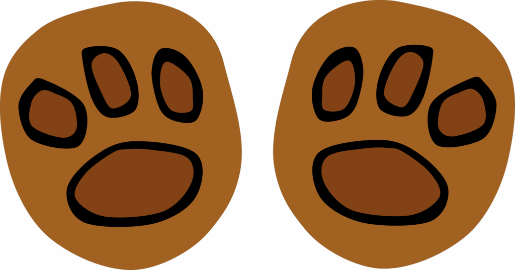 Brown Bear Paw Print Clip Art