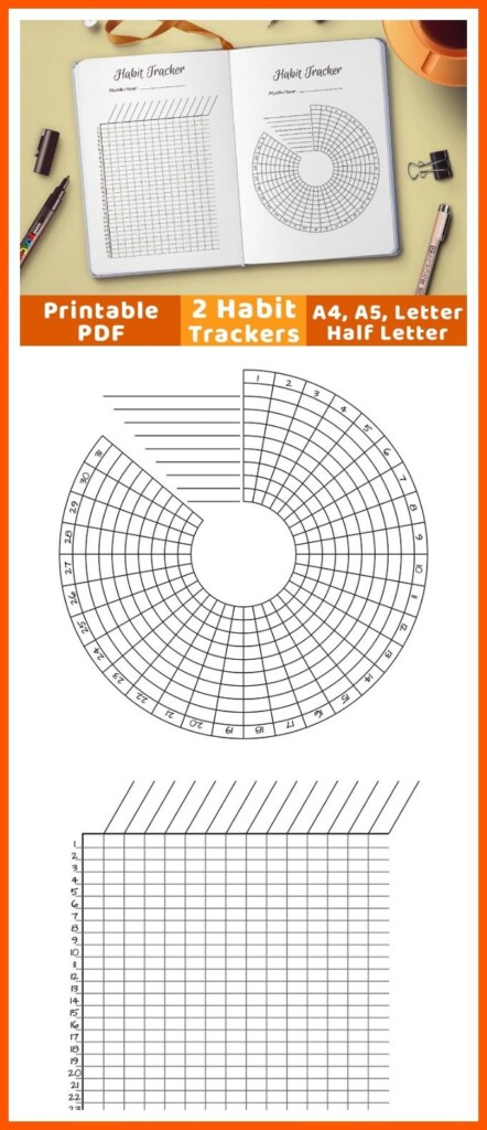 Bujo Circle Tracker Printable Free Printable Templates