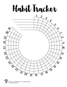 BUJO Habit Tracker Printables Woo Jr Kids Activities
