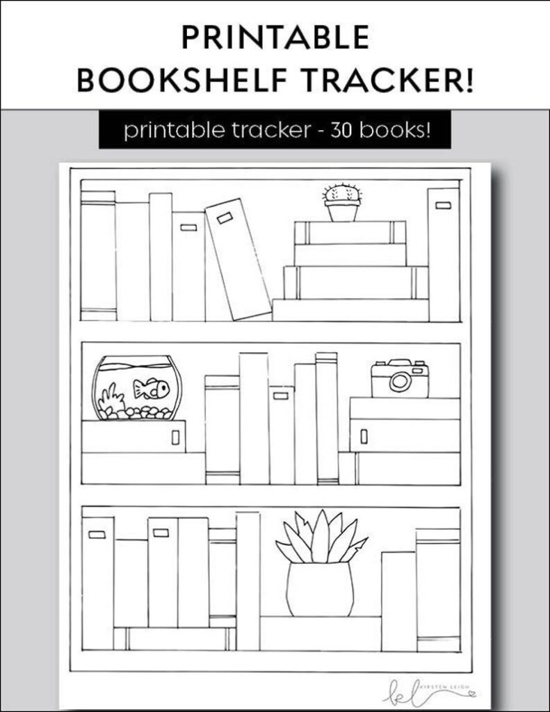 Bullet Journal Book Tracker Printable