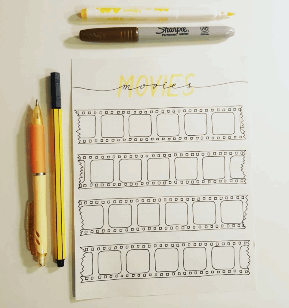 Bullet Journal Movie Trackers Sweet PlanIt