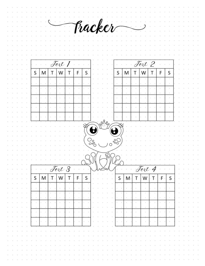 Bullet Journal Tracker Ideas FREE Printable Templates