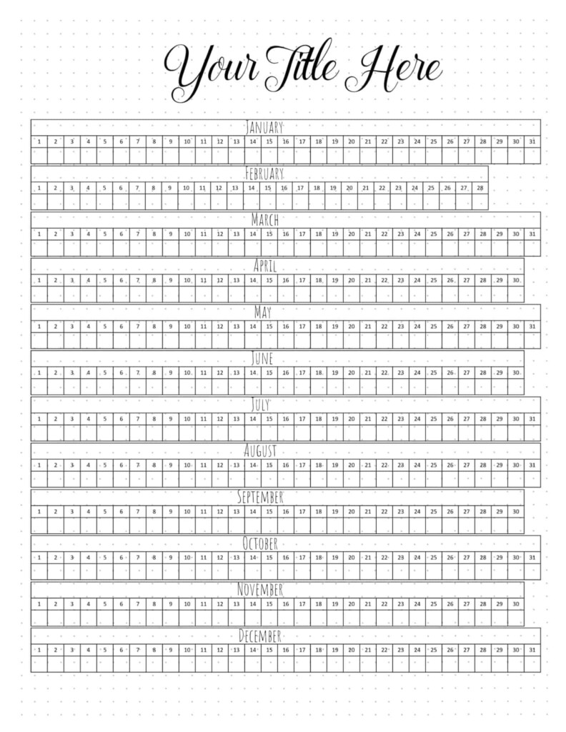 Bullet Journal Tracker Ideas FREE Printable Templates