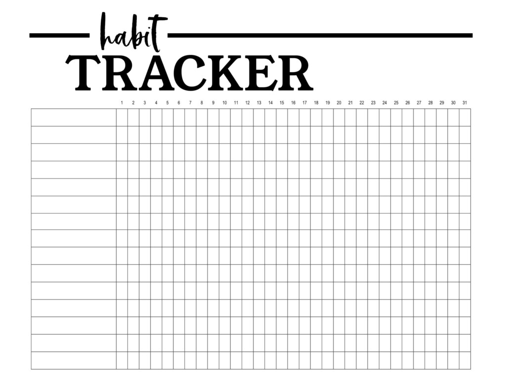 Bullet Journal Tracker Templates