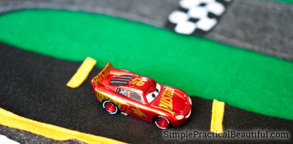 Cars 3 Felt Race Track Simple Practical Beautiful