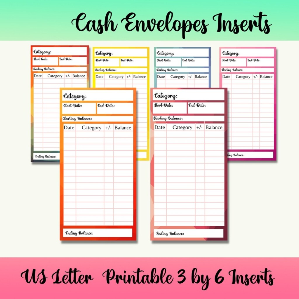 Cash Envelope Printable Expense Tracker Monthly Budget Dave Etsy Israel