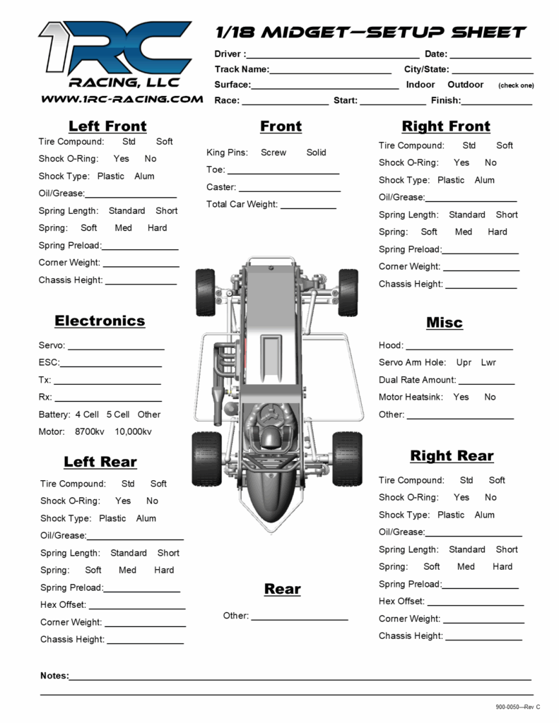 Circle Track Racing Set Up Log 50 Sheets 8 1 2 X 11 quot Race Car Chassis 