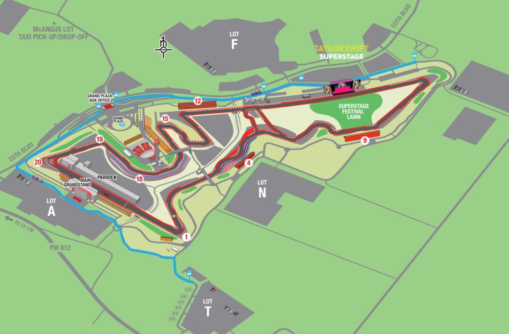 Circuit Of The Americas Printable Map Wells Printable Map