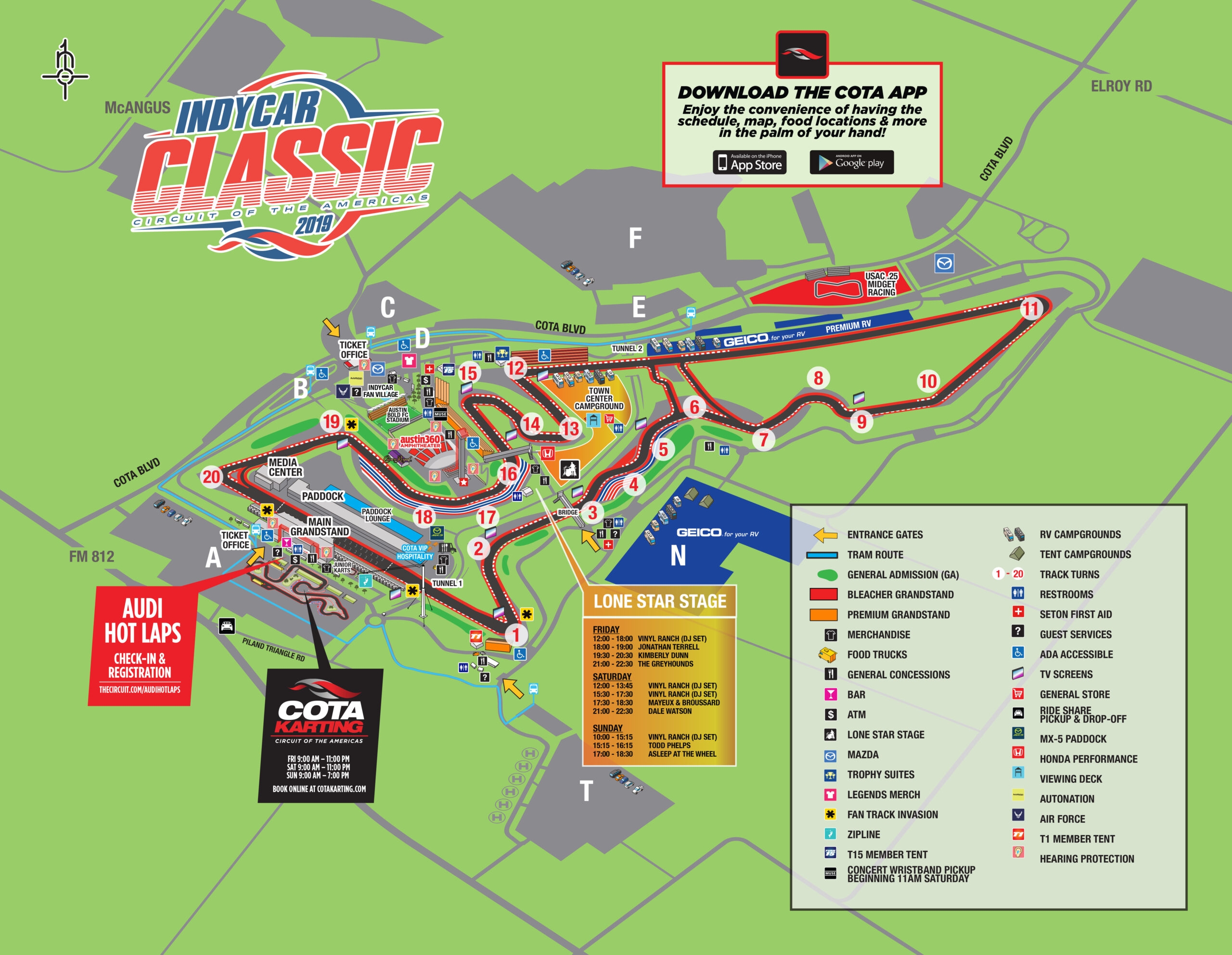 Circuit Of The Americas Printable Map Wells Printable Map