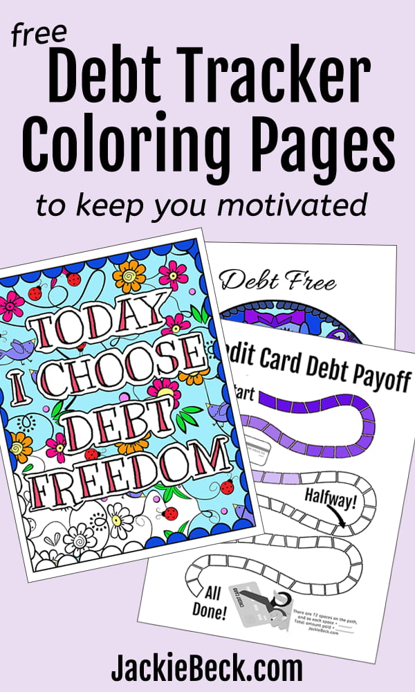 Coloring Pages Debt Tracker Printables To Keep You Motivated Artofit