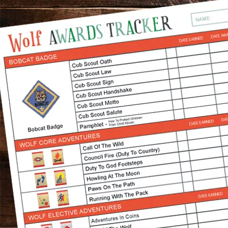 Cub Scout Awards Tracker With Free Printables Ultimate Scouts