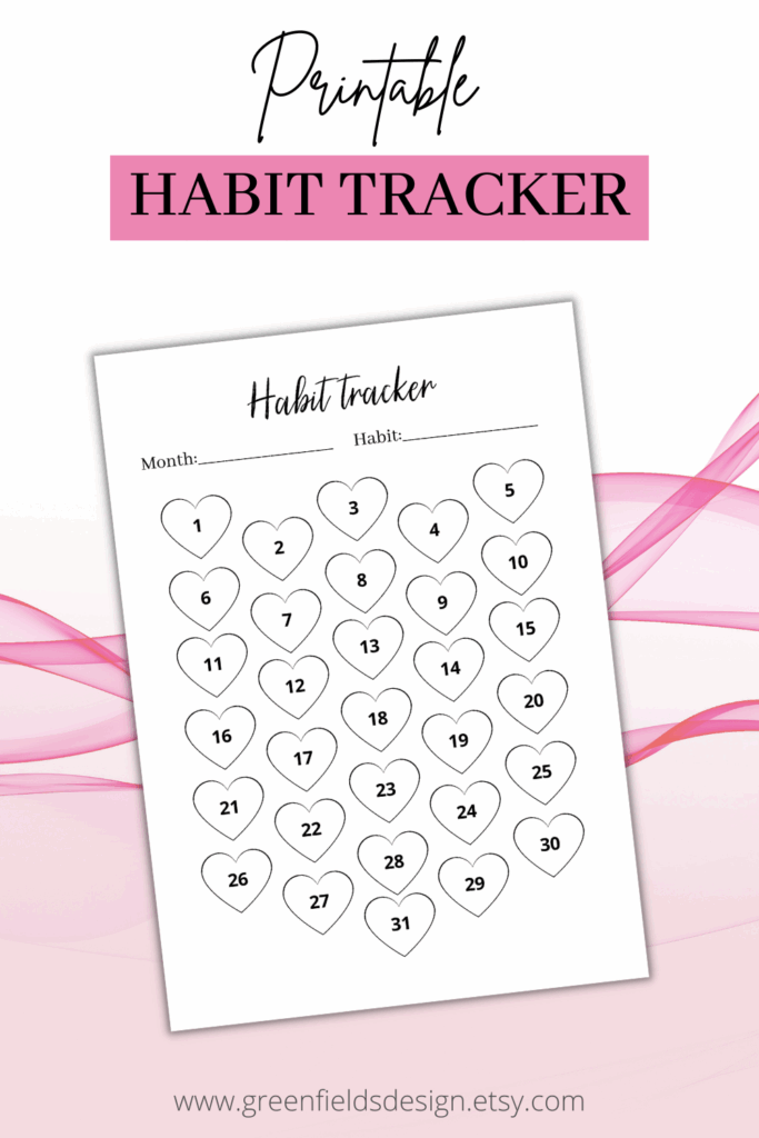 Cute Habit Tracker Printable