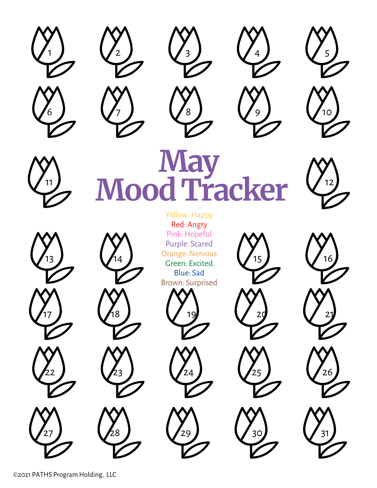 Cute Mood Tracker Printable