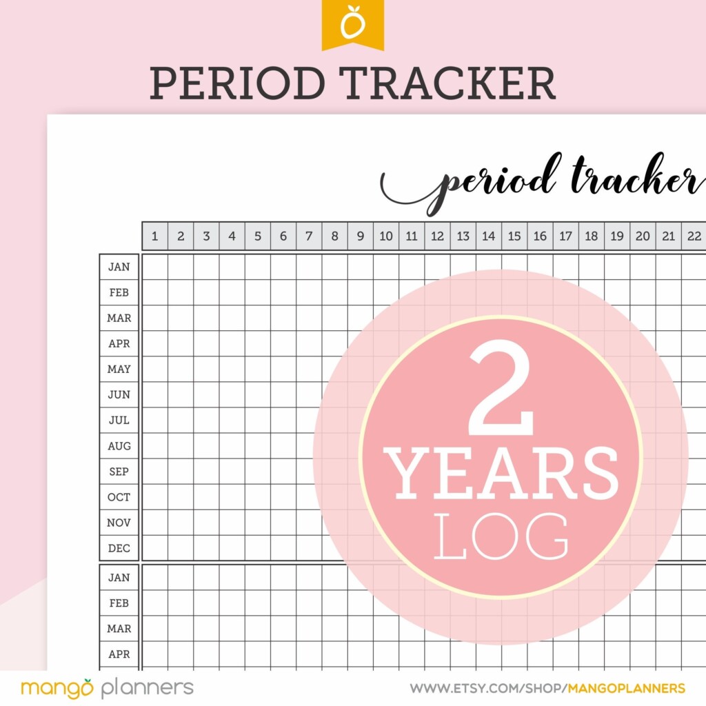 Cute Period Tracker Printable