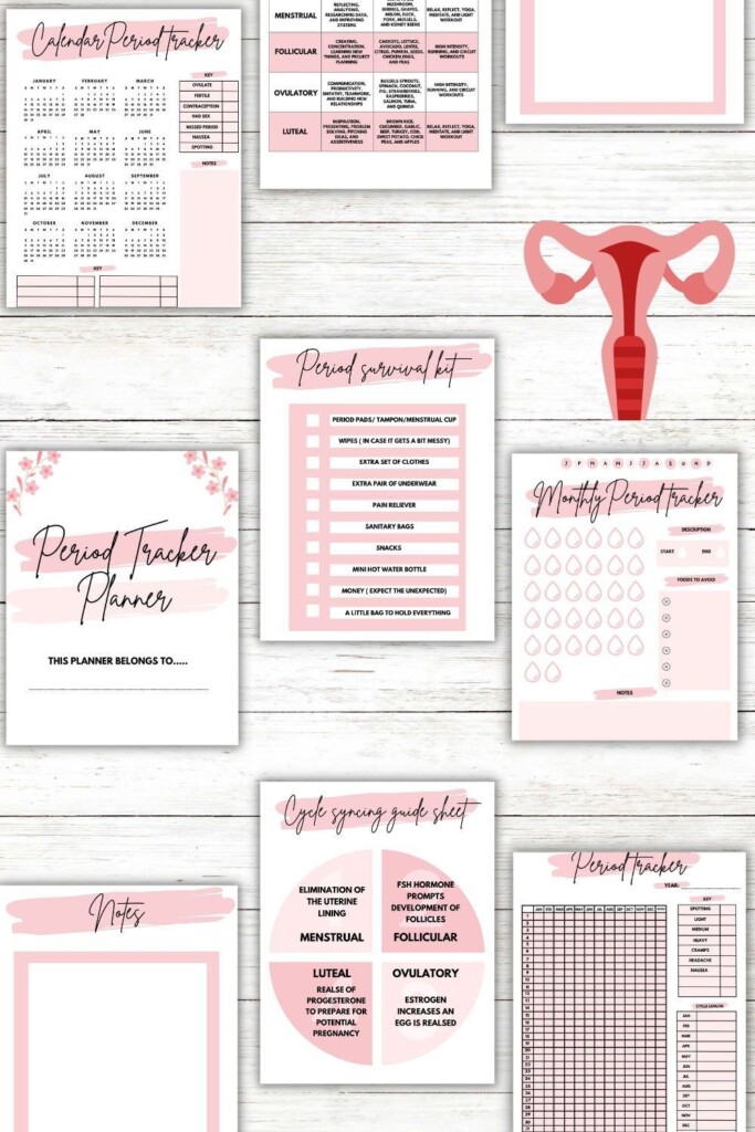 Cute Period Tracker Printable Free Dev onallcylinders