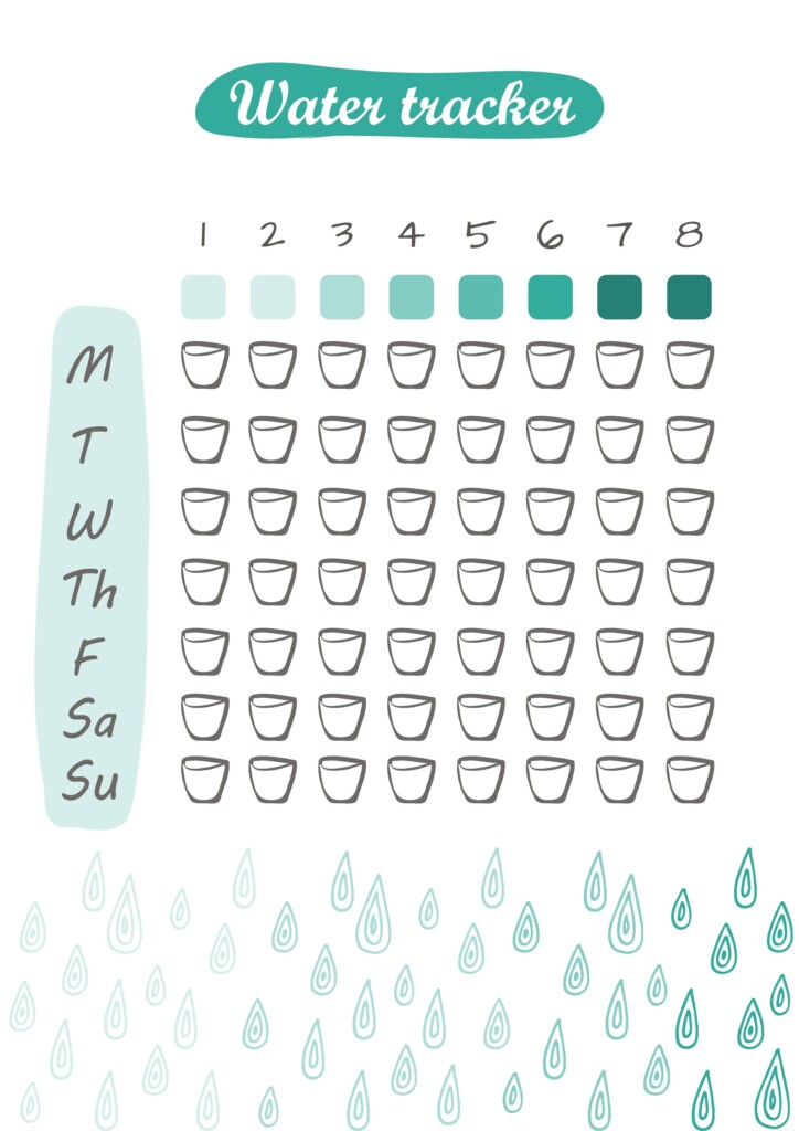 Cute Water Tracker Printable
