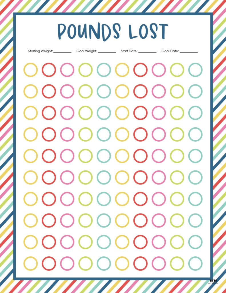 Cute Weight Loss Tracker Template Rhinopolf