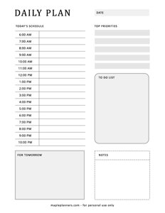 Daily Planner Templates Day Time Tracker Schedule Planner Tracker 